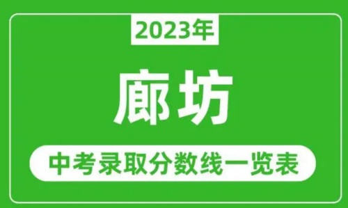 2024年河北廊坊高中錄取分?jǐn)?shù)線